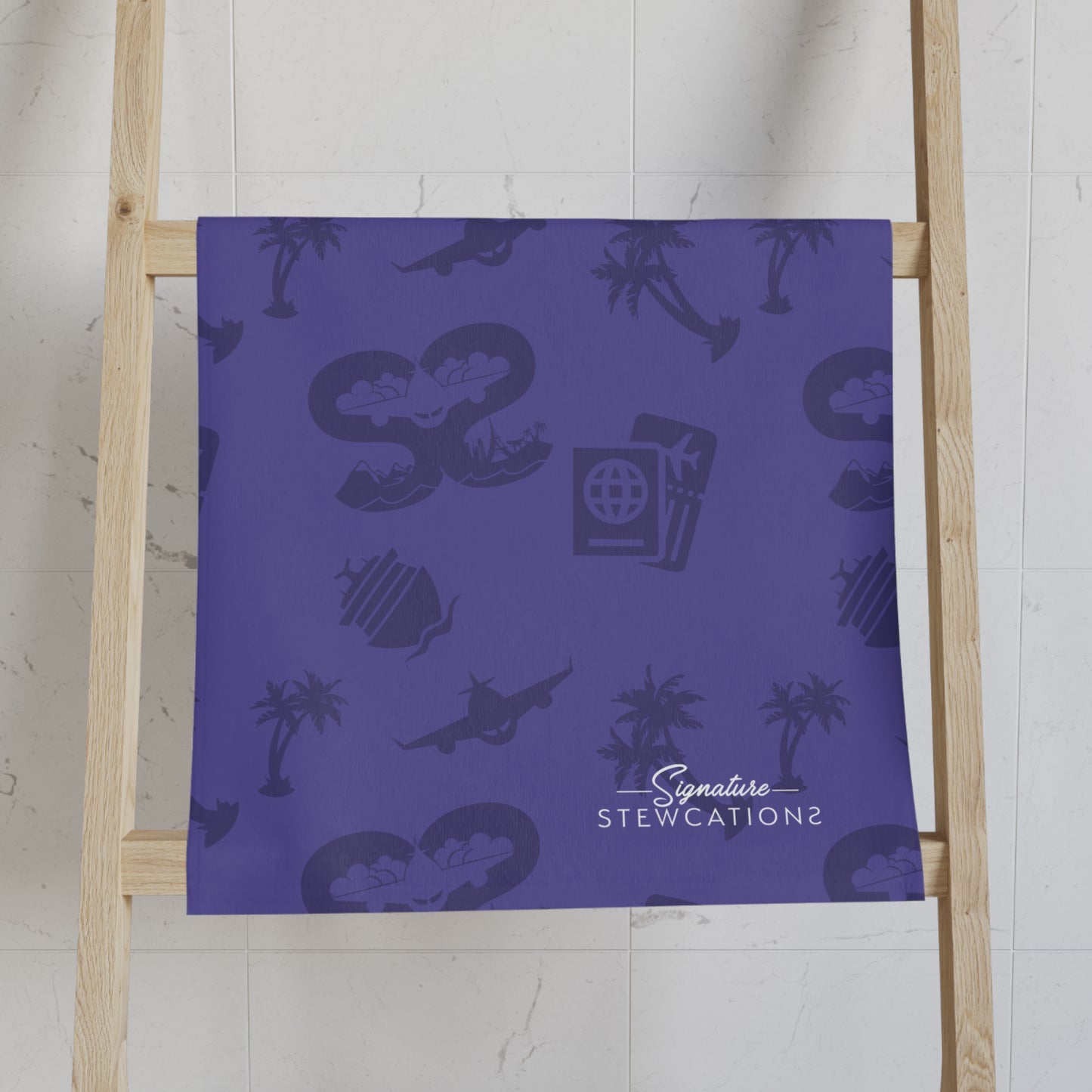 Signature Hand Towel- Purple