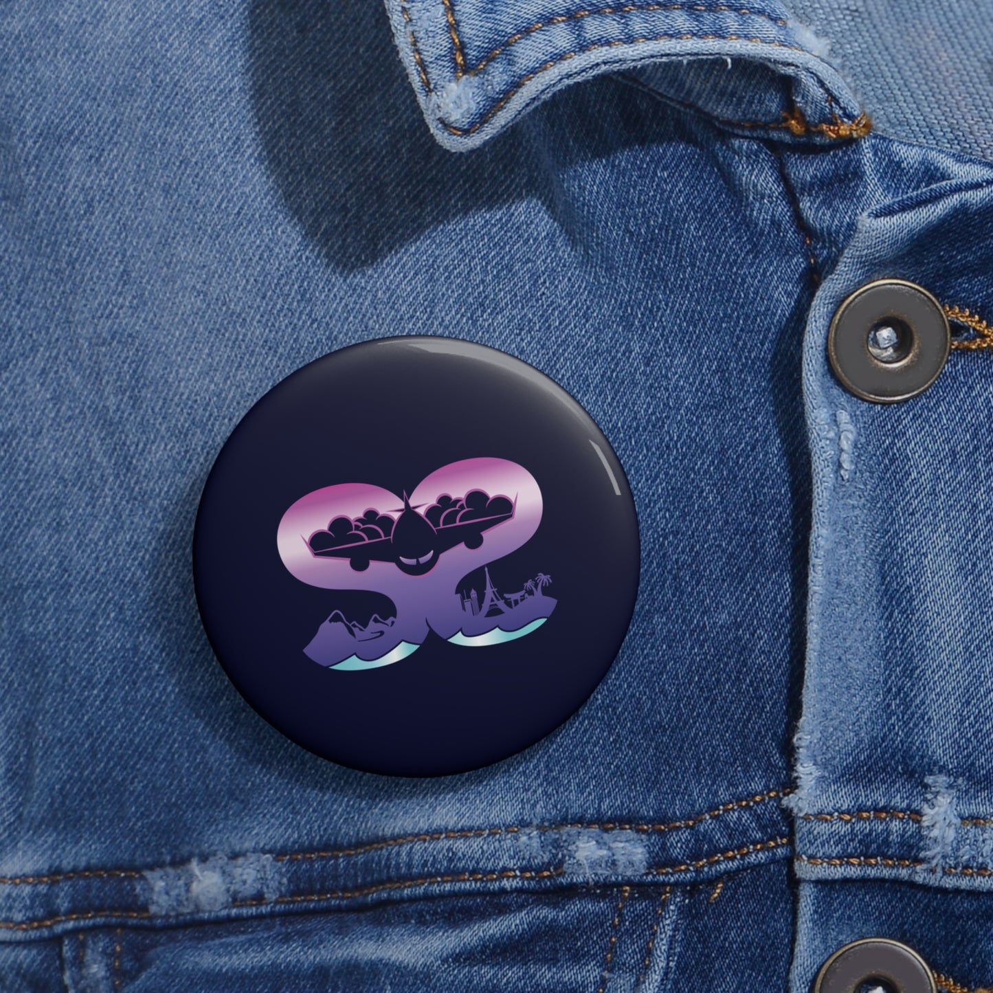 Logo Pin Button