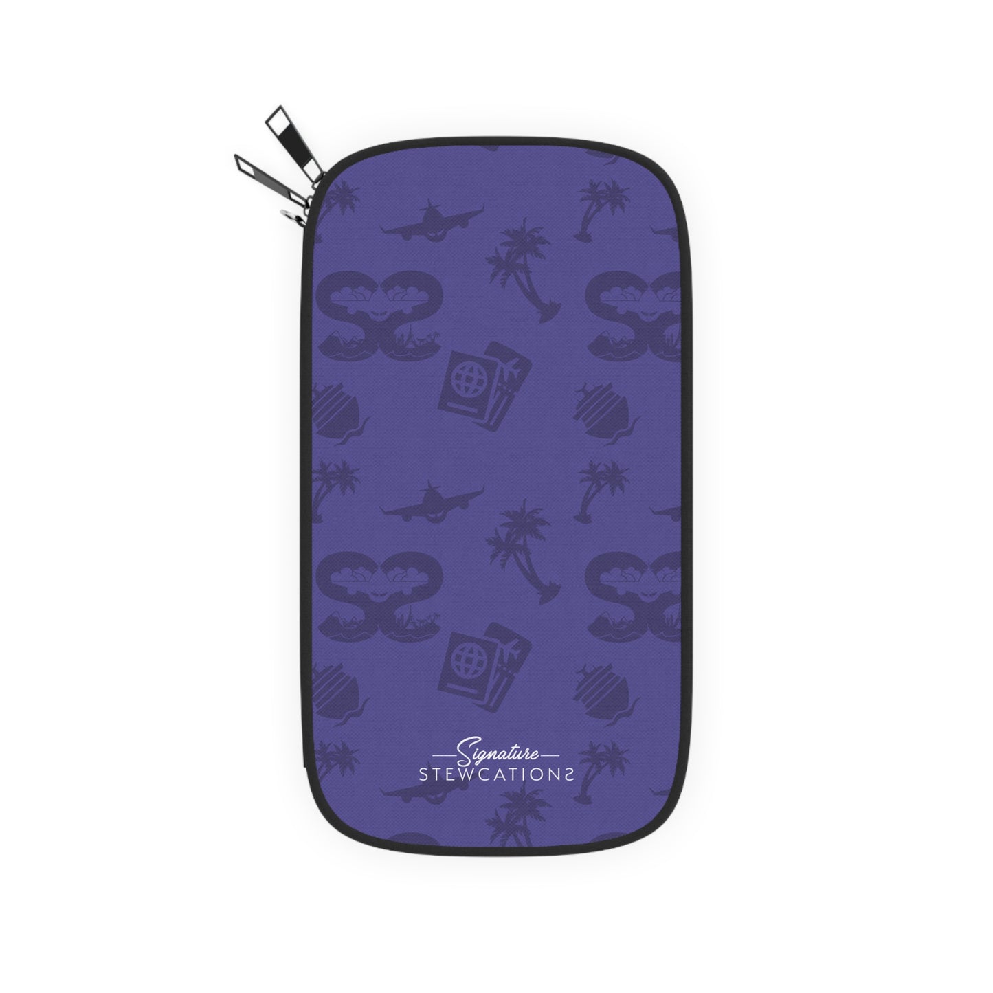 Signature Passport Wallet- Purple