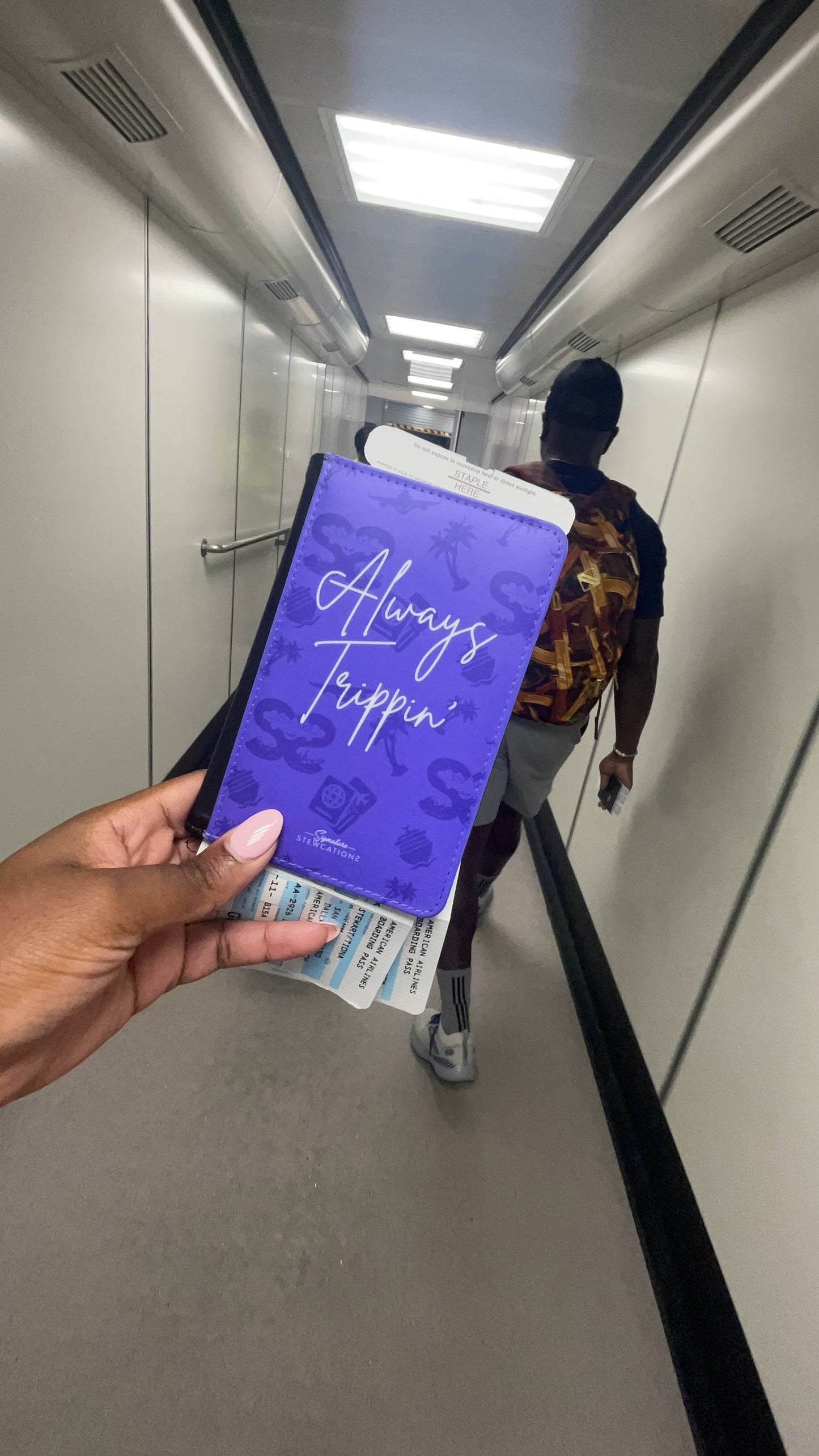 Signature Trippin Passport Cover- Purple