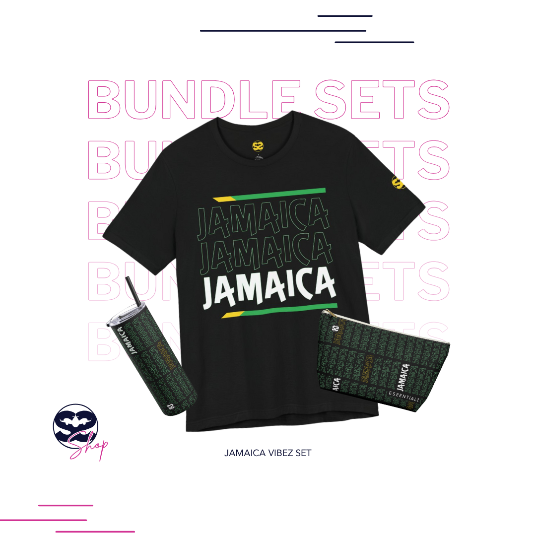 Jamaica Me Crazy Shirt, Travel Mug, and Accessory Bag Bundle