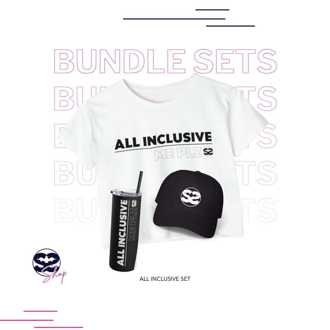 All Inclusive Me Crop Top, Tumbler, and Hat Set