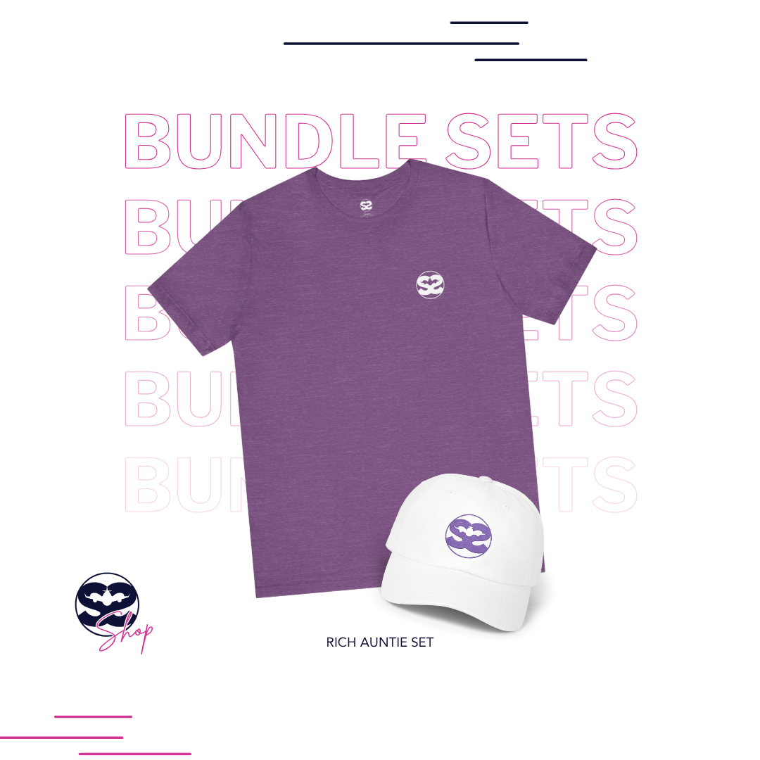 Rich Auntie Shirt and Hat Airport Travel Set