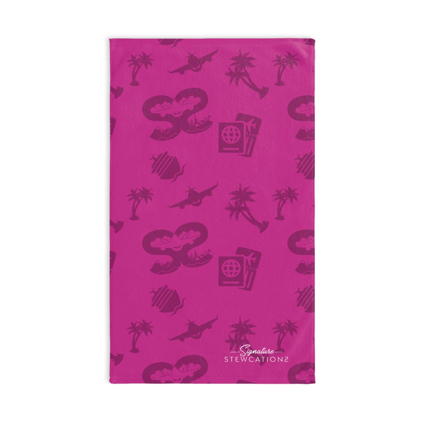 Signature Hand Towel-Pink