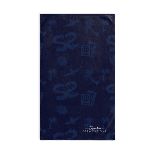 Signature Hand Towel- Navy