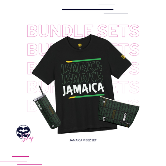 Jamaica Me Crazy Shirt, Travel Mug, and Accessory Bag Bundle