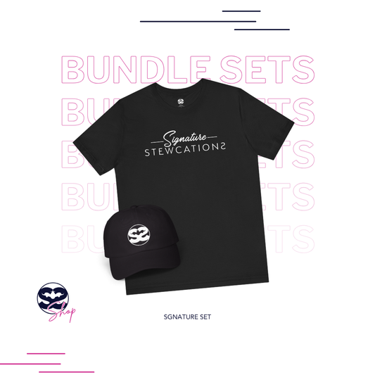 Black Signature Shirt and Hat Travel Set
